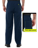 5000mm W/P Index 3000 Level Breathable Men's Rain Pant with 3 Pockets and Reflective Design