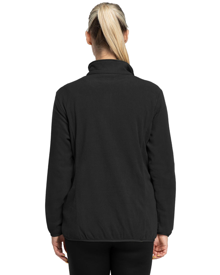 Women's Lightweight Long Sleeve Fleece Pullover Jacket, Quarter