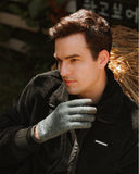 33,000ft Winter Gloves for Men - Upgraded Touch Screen Cold Weather Thermal Warm Knit Glove for Running