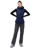 Women's Fleece-Lined Softshell Hiking Pants Waterproof Windproof Snow Pants for Ski Snowboarding Hiking Blue