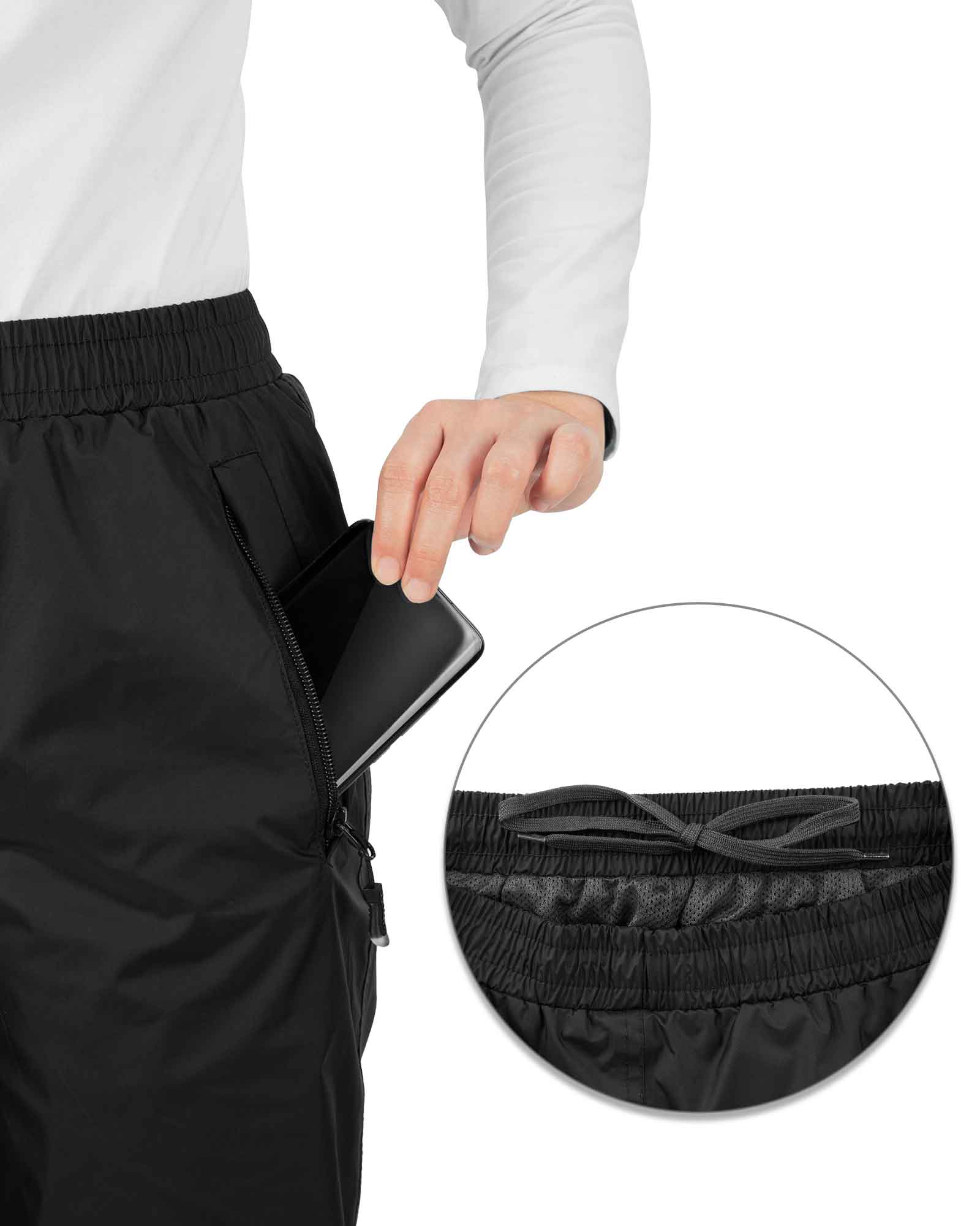 Women's Capri Yoga Pants Quick Dry High Waisted Hiking  Lightweight Pants Drawstring Outdoor Pants for Women Black : Clothing,  Shoes & Jewelry