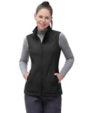 Women’s 0.88 lbs Weatherproof Softshell Fleece Lined Gilet Vest Outerwear with 4 Pockets