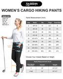 Women's Golf Pants, Water-Resistant Lightweight Hiking Pants with Adjustable Bottom for Travel, Camping, Fishing
