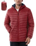 Men's 1.28lb Packable Insulated Jacket with Hood and 3 Pockets