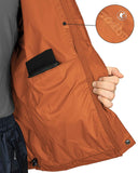 0.70 lbs 5000mm W/P Index 5000 Level Breathable Men's Packable Rain Shell Jacket with 4 Pockets