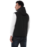 Men's Weatherproof Softshell Hooded Gilet Outerwear Vest with 7 Pockets - 33,000ft