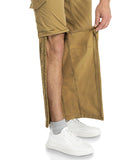 Men's UPF 40+ Convertible Zip Off Hiking Pants with 6 Pockets