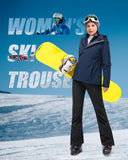Women’s Outdoor Fleece Lined Ski Pants with Boot Gaiters: 8000mm W/P Index - 33,000ft