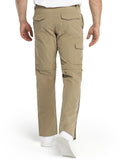 Men's UPF 40+ Convertible Zip Off Hiking Pants with 6 Pockets