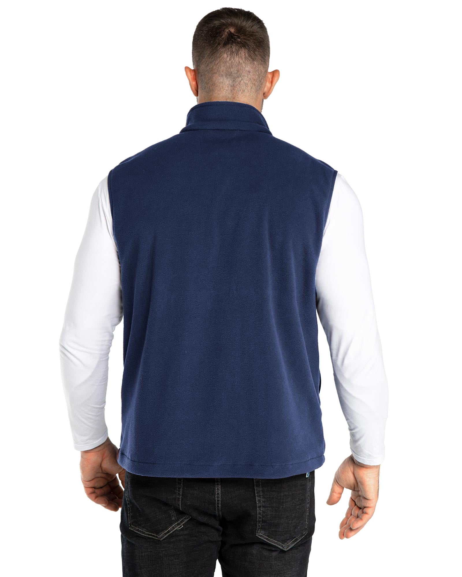 Men's 0.90 lbs Fleece Vest Outerwear with 4 Deep Pockets – 33,000ft