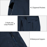 1.10 lbs/10000 mmH2O Index/10000 Level Breathable  Men's Rain Pants with 4 Multi Pockets and Adjustable Design 33,000ft