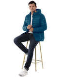 Men's 1.28lb Packable Insulated Jacket with Hood and 3 Pockets - 33,000ft