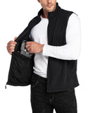 Men's 0.90 lbs Fleece Vest Outerwear with 4 Deep Pockets