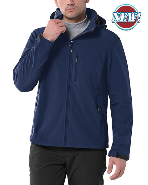33,000ft Men's Lightweight Softshell Jacket Warm Fleece Lined Windbreaker  Waterproof Soft Shell for Outdoor Hiking at  Men's Clothing store