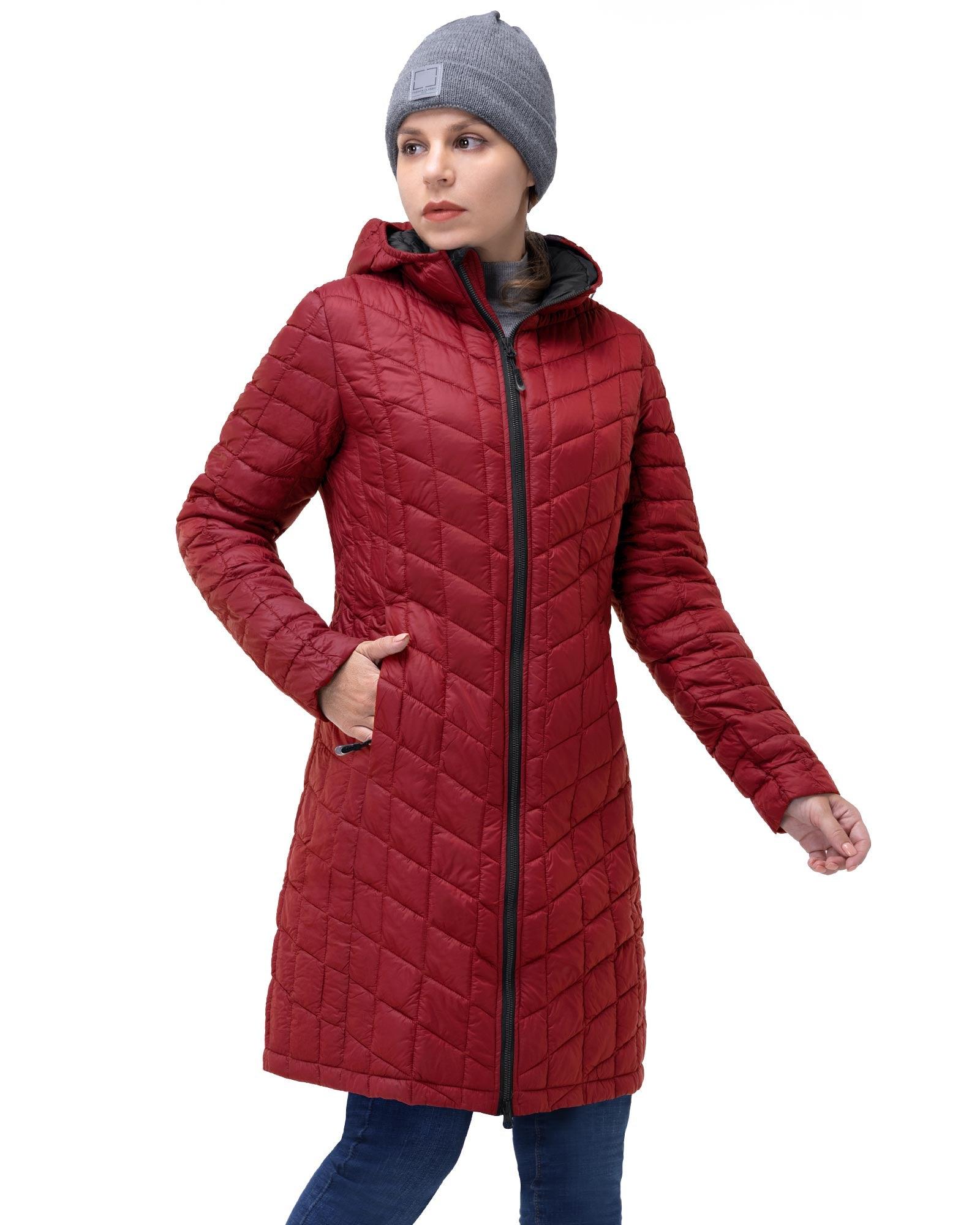 Winter Warm Women Girl Puffer Fur Long Quilted Parka Ladies Coat Hooded  Jacket
