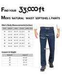 8000mm W/P Index Men’s Snow Fleece Lined Pants with 4 Pockets and Adjustable Waist - 33,000ft