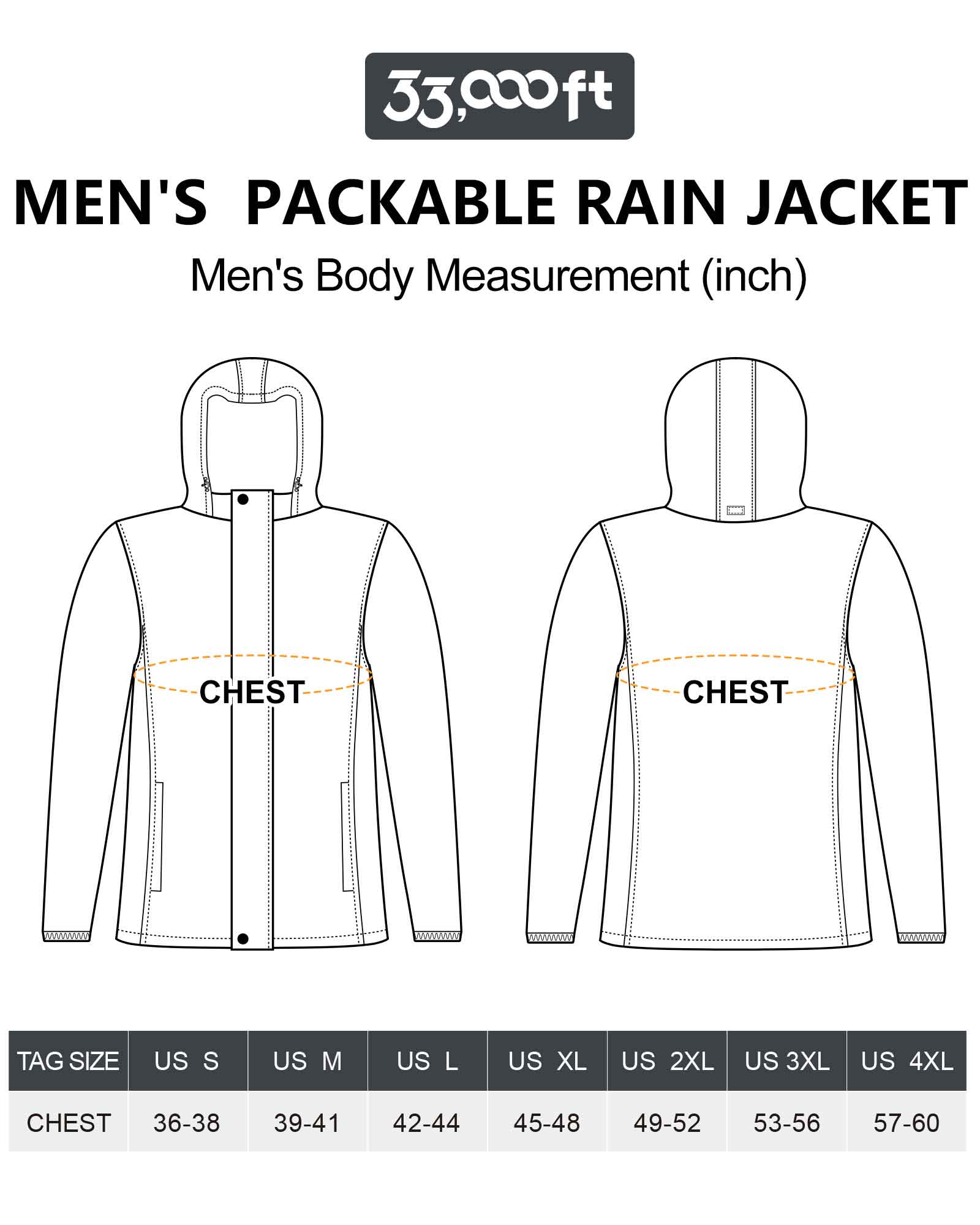 1.10 lbs 10000mm W/P Index 10000 Level Breathable Men's Rain Pants wit –  33,000ft